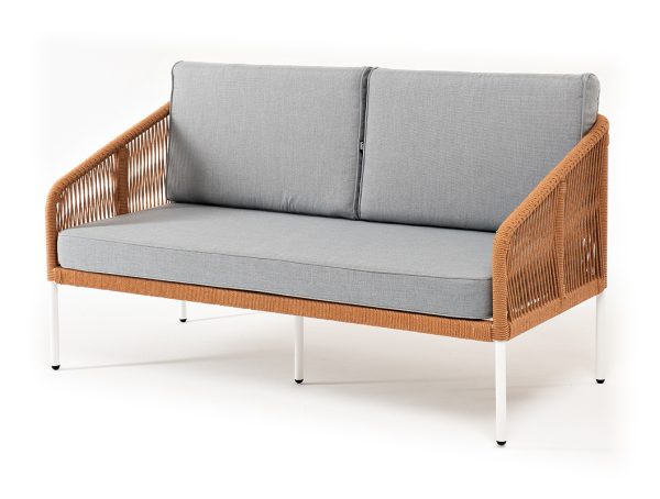 "Канны" диван 2-местный плетеный из роупа