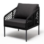 "Канны" кресло плетеное из роупа (узелки)