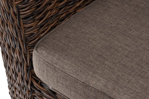 "Капучино" диван из искусственного ротанга (гиацинт) двухместный, цвет коричневый — изображение 5