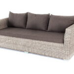 "Капучино" диван из искусственного ротанга трехместный