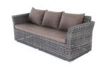 "Капучино" диван из искусственного ротанга трехместный
