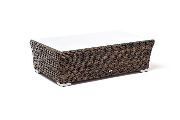 "Капучино" журнальный столик из искусственного ротанга (гиацинт), цвет коричневый — изображение 3
