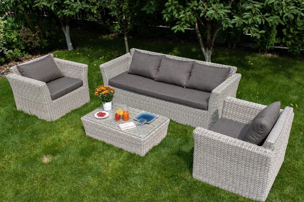 "Капучино" кресло из искусственного ротанга, цвет бежевый — изображение 3