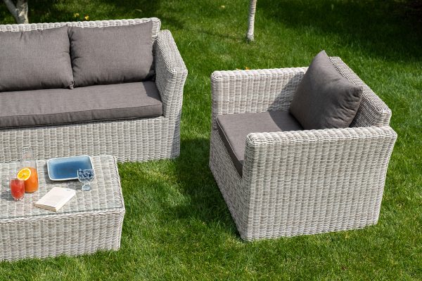 "Капучино" кресло из искусственного ротанга, цвет бежевый — изображение 5