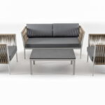 "Касабланка" лаунж-зона плетеная из роупа 4-местная