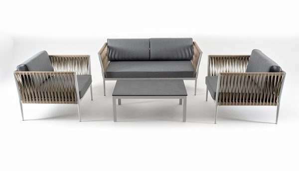 "Касабланка" лаунж-зона плетеная из роупа 4-местная