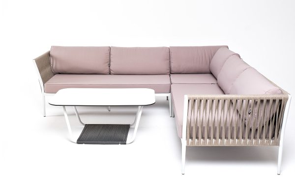 "Касабланка" модульная лаунж-зона из роупа (веревки), каркас из алюминия — изображение 4