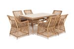 "Латте" обеденная группа плетеная, цвет соломенный — изображение 3
