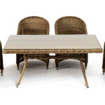 "Латте–140 R" обеденная группа плетеная