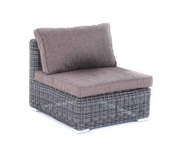 "Лунго" модуль диванный прямой с подушками, цвет графит — изображение 3