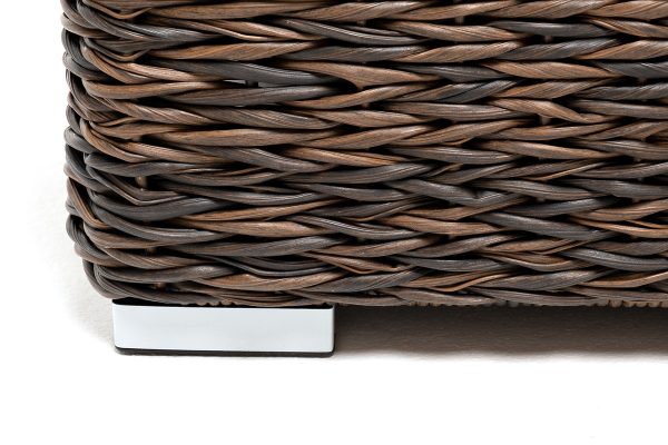 "Лунго" модуль диванный прямой с подушками, цвет коричневый (гиацинт) — изображение 4