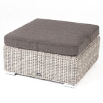 "Лунго" плетеная оттоманка с подушкой
