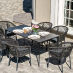 "Малага" обеденная группа на 6 персон со стульями "Марсель"