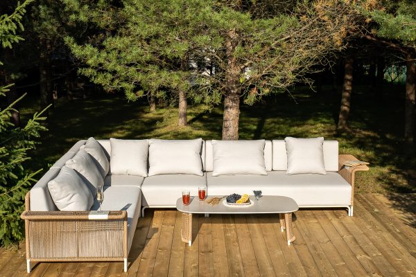 "Мальдивы" трансформирующаяся лаунж-зона из искусственного ротанга, цвет соломенный — изображение 4