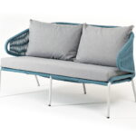 "Милан" диван 2-местный плетеный из роупа