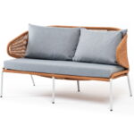 "Милан" диван 2-местный плетеный из роупа