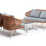 "Милан" лаунж-зона 4-местная плетеная из роупа (веревки)