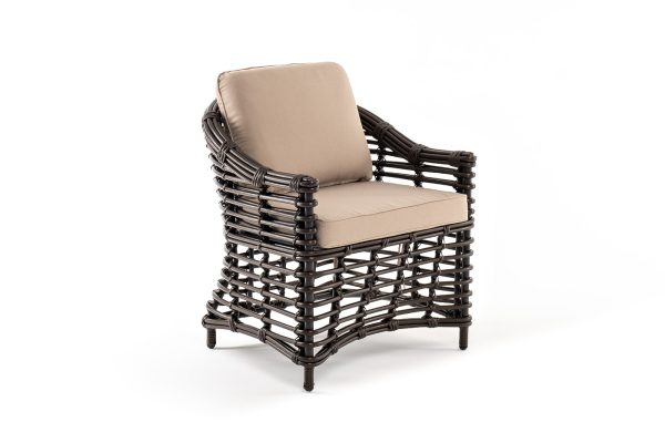 "Ницца" кресло из искусственного ротанга, цвет бронзовый — изображение 3