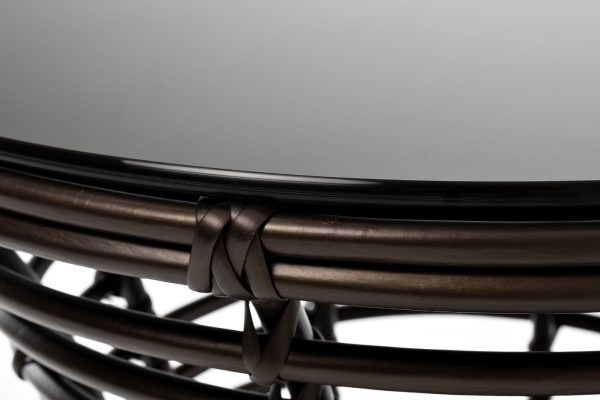 "Парма" кофейный столик из искусственного ротанга, цвет бронзовый — изображение 3