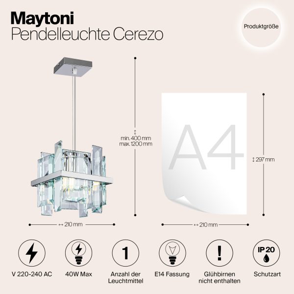 Подвесной светильник Maytoni MOD201PL-01N — изображение 3