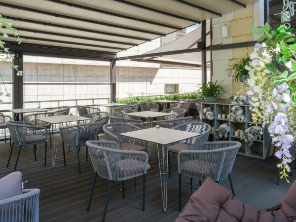 "Руссо" обеденный стол из HPL квадратный 90х90см, цвет молочный — изображение 3