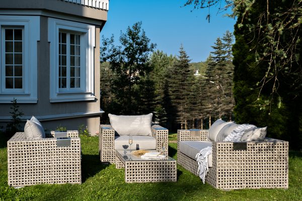 "Тито" лаунж-зона из искусственного ротанга, цвет серый — изображение 4