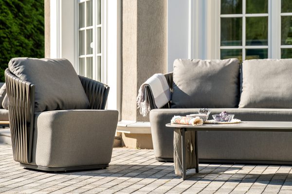 "Флоренция" лаунж-зона из искусственного ротанга, цвет графит — изображение 5