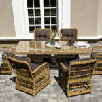 "Цесена" обеденная группа плетеная из искусственного ротанга