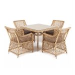 "Айриш" обеденная группа плетеная на 4 персоны