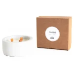 Арома свеча Omini в бетонном стакане 300 мл Амбра и пачули