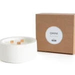 Арома свеча Omini в бетонном стакане 300 мл Ваниль и табак