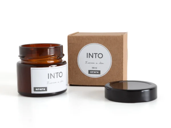 Аромасвеча Into в банке Хлопок и лён 100 мл коричневый — изображение 2