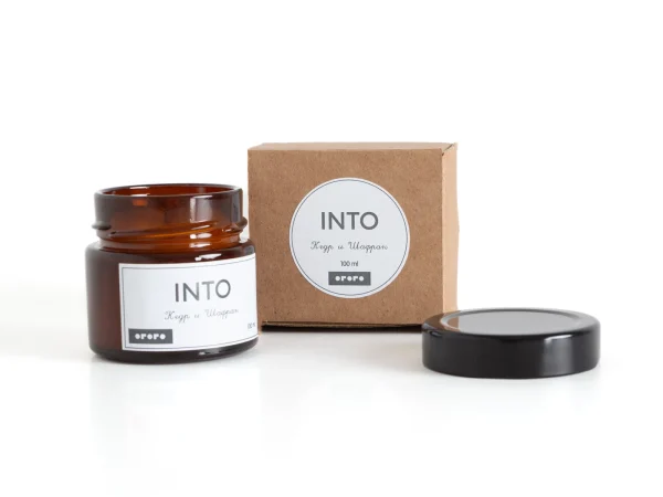 Аромасвеча Into в банке Кедр и шафран 100 мл коричневый — изображение 2