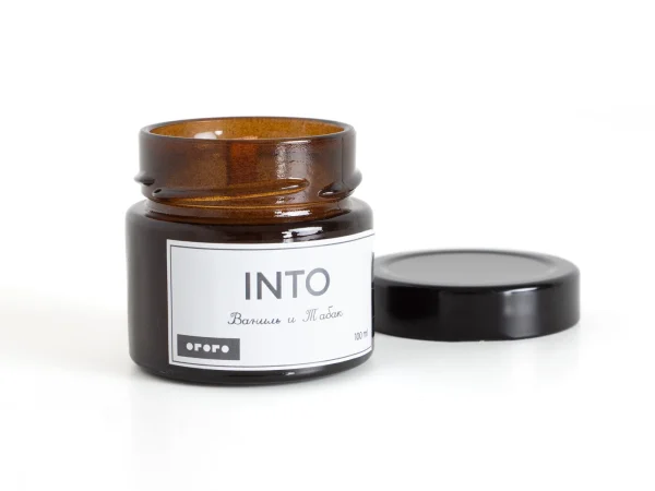 Аромасвеча Into в банке Ваниль и табак 100 мл