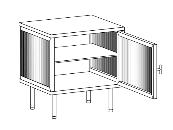 Тумба прикроватная правая The One черный — изображение 3