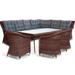 "Базелла" обеденная группа из искусственного ротанга