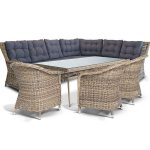 "Базелла" обеденная группа из искусственного ротанга