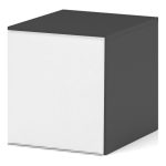 Антресоль «Чикаго» 1д Антрацит/Белый