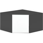 Антресоль «Чикаго» Антрацит/Белый