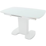 Стол «Будапешт» 130x80 стекло OPTI, белый — изображение 2