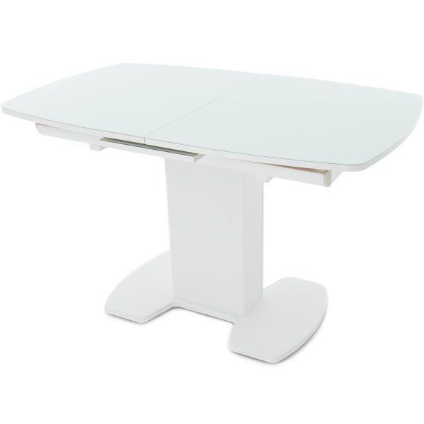 Стол «Будапешт» 130x80 стекло OPTI, белый — изображение 2