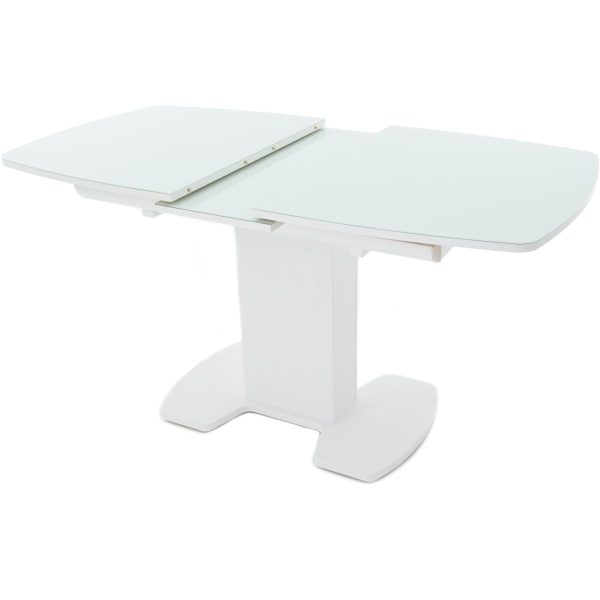 Стол «Будапешт» 130x80 стекло OPTI, белый — изображение 3