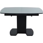 Стол «Будапешт» 130x80 стекло серое, черный — изображение 3