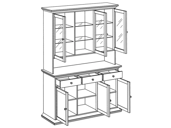 Буфет большой белый — изображение 3
