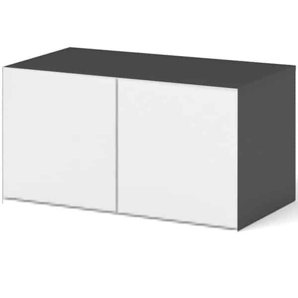 Антресоль «Чикаго» 2д Антрацит/Белый — изображение 2