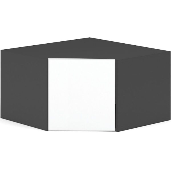 Антресоль «Чикаго» Антрацит/Белый — изображение 2