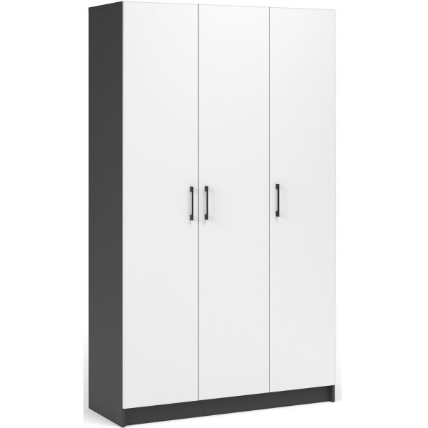 Шкаф «Чикаго» 3д Антрацит/Белый — изображение 2