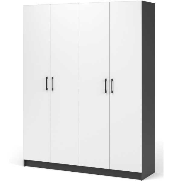 Шкаф «Чикаго» 4д Антрацит/Белый — изображение 2