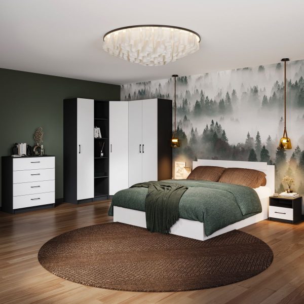 Комод «Чикаго» 2д Антрацит/Белый — изображение 5