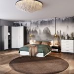 Шкаф «Чикаго» 4д2ящ (с зеркалами) MAX Антрацит/Белый — изображение 4